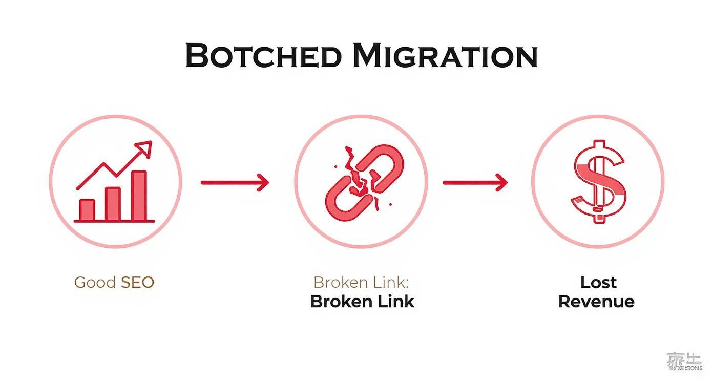 Infographic about seo migration service