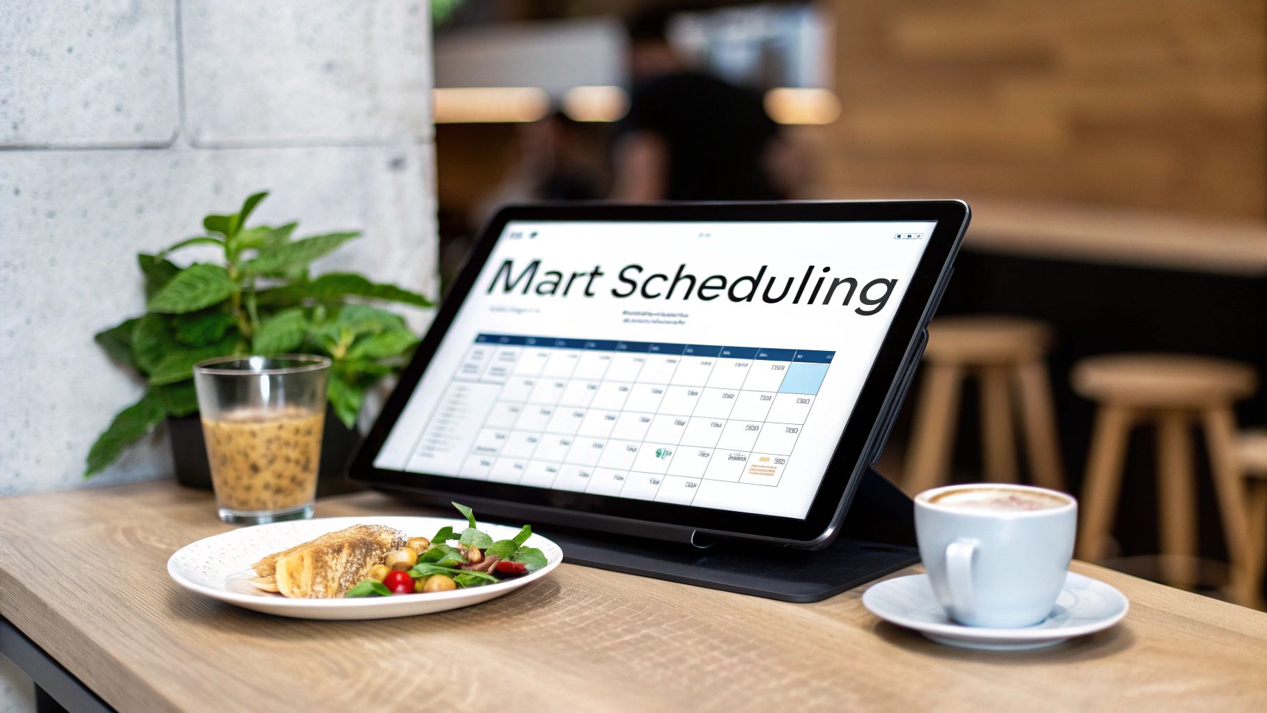 A Guide to Digital Signage Content Management Systems 2 A digital signage content management system dashboard showing a scheduling calendar and media assets.