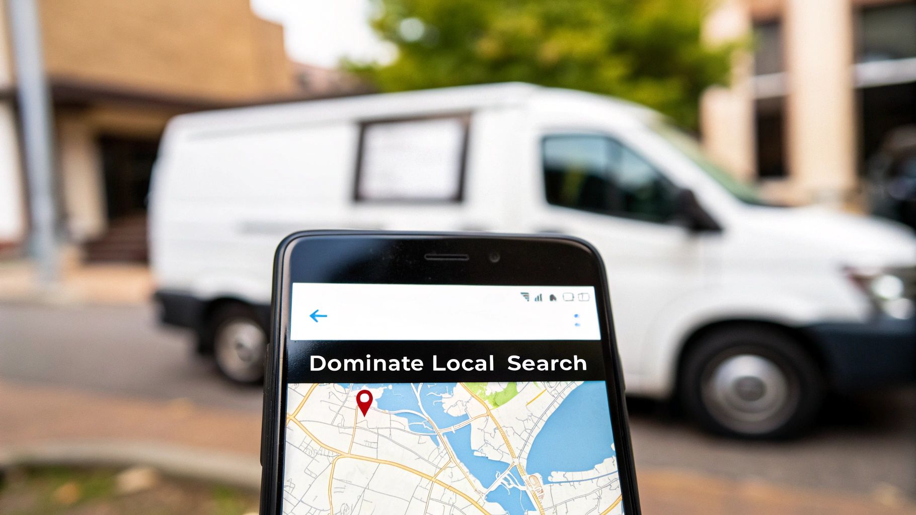 A person pointing at a website blueprint on a tablet, showing a clear user flow for a service-based business.