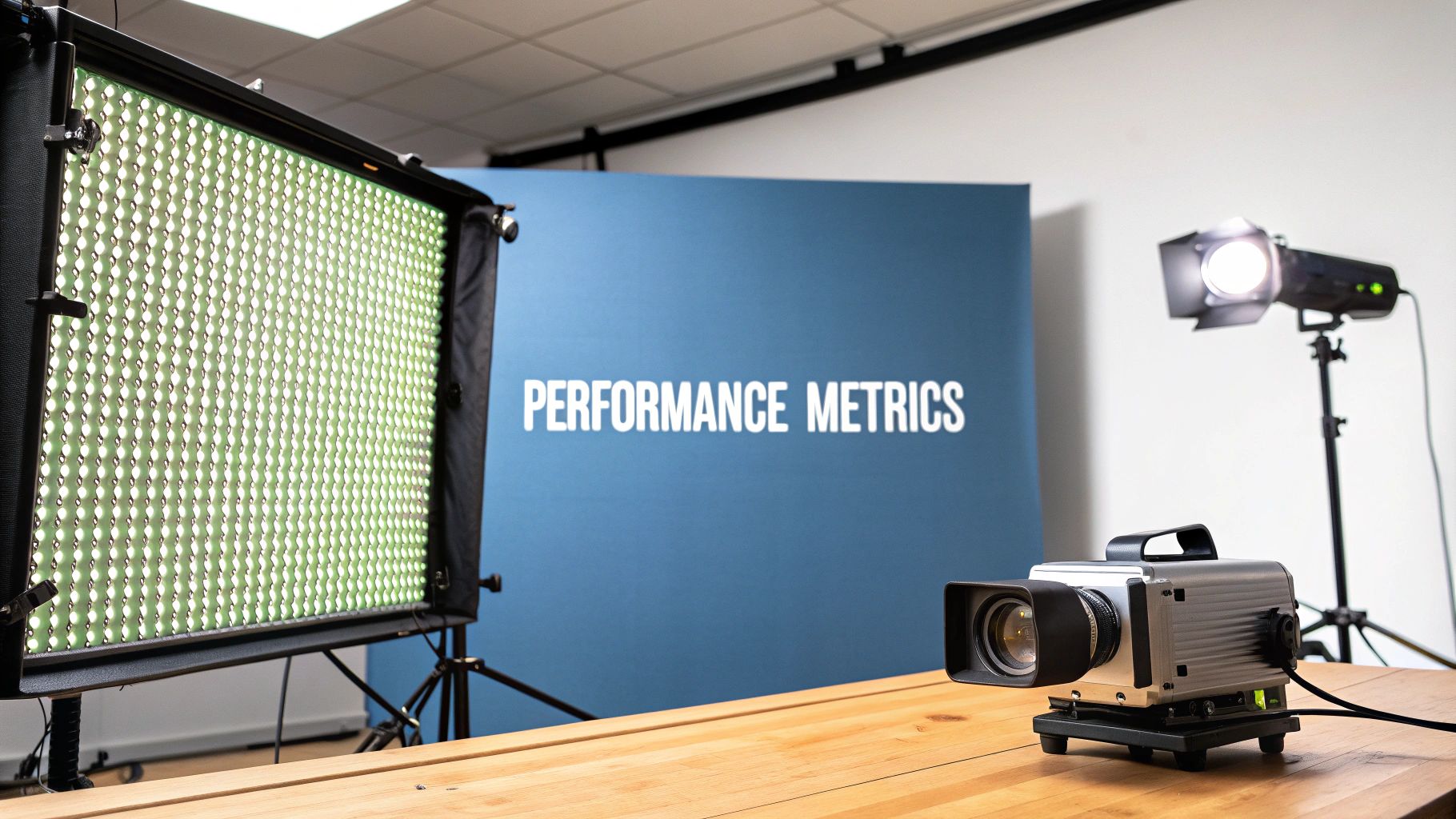 LED Wall vs Projector A Guide to the Best Display 2 An up-close shot of an LED wall showing the individual pixels, with a futuristic blue and purple light pattern.