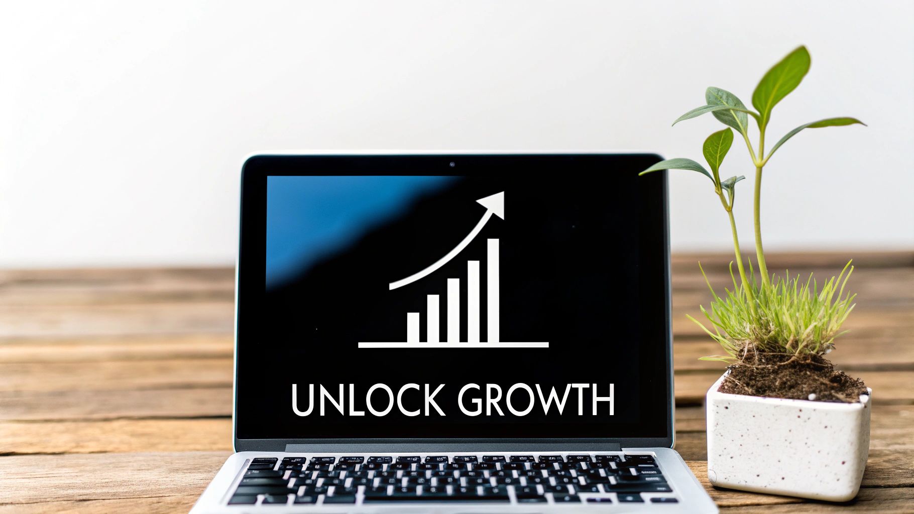 An upward-trending graph symbolizing growth after a website migration