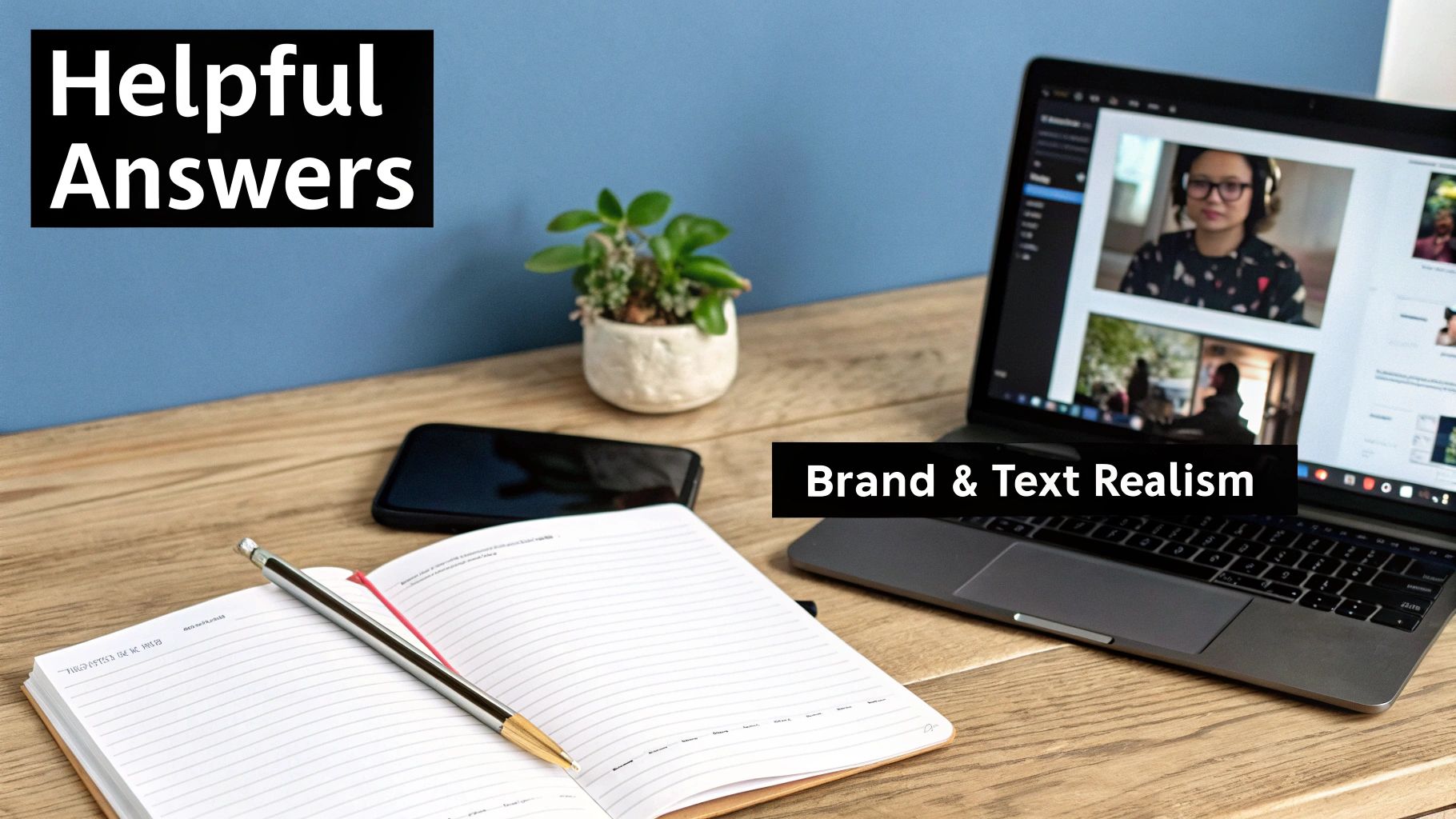 A person typing on a laptop, creating content to answer customer questions.