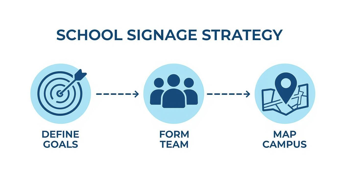 Infographic about digital signage schools