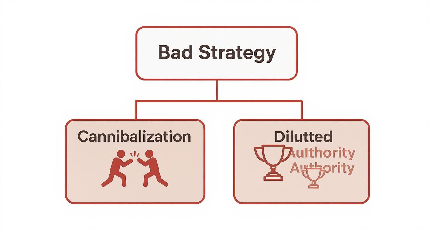 Infographic about how many keywords for seo