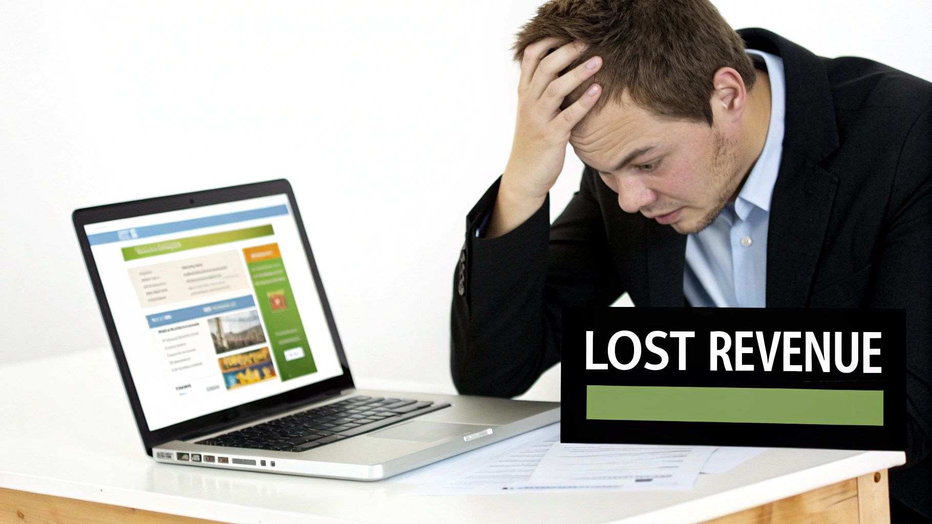 A flowchart showing a website form feeding directly into a CRM system, which then automates sales and marketing tasks.