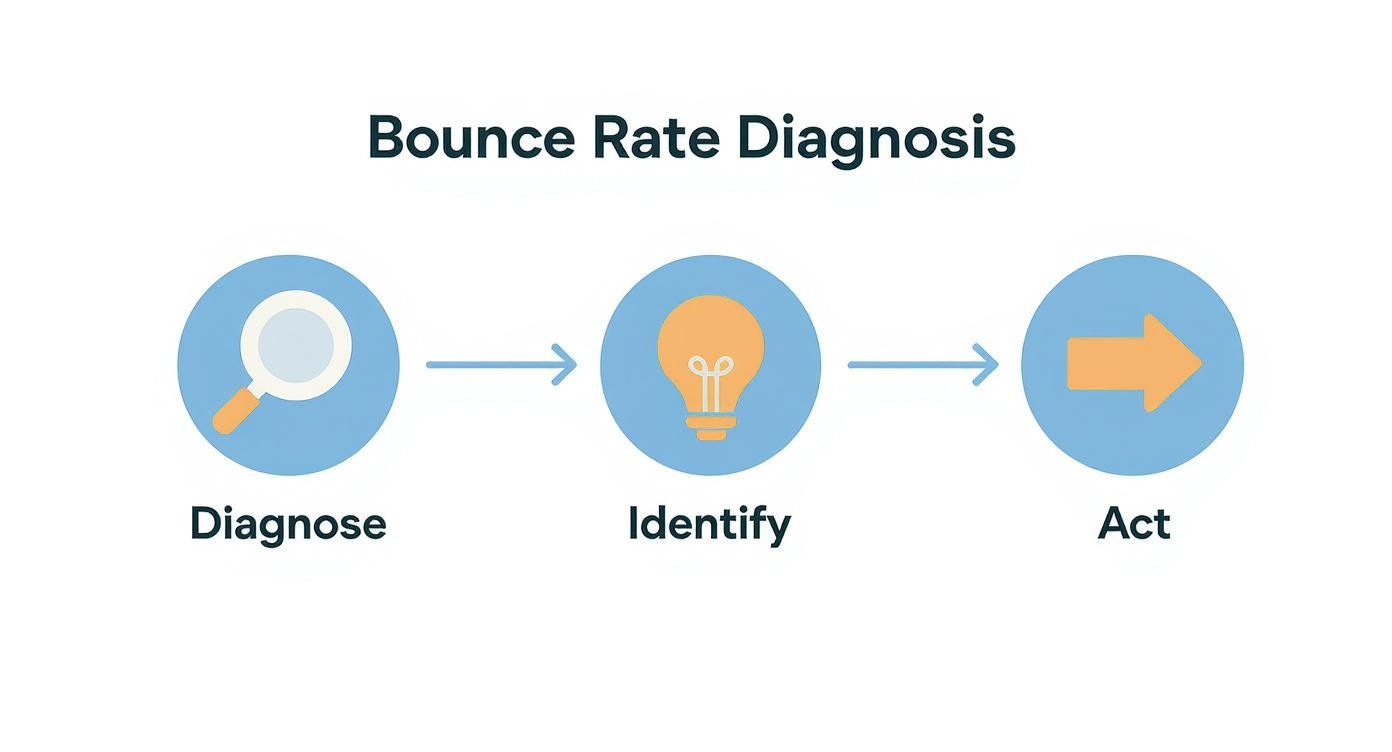 Infographic about how to reduce website bounce rate