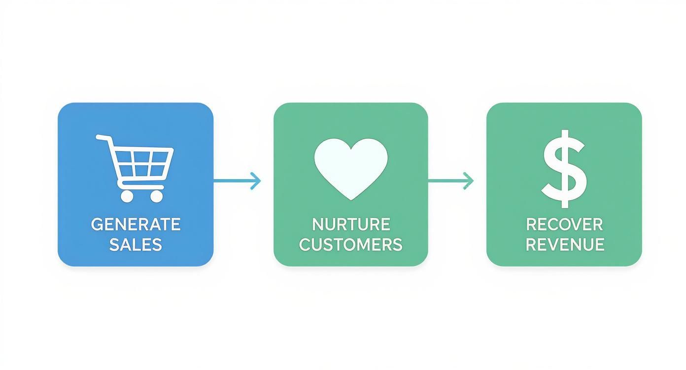 Infographic about marketing automation for ecommerce