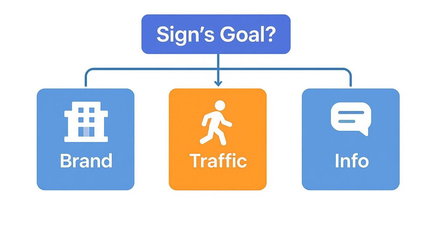 Infographic about outdoor signs for restaurants