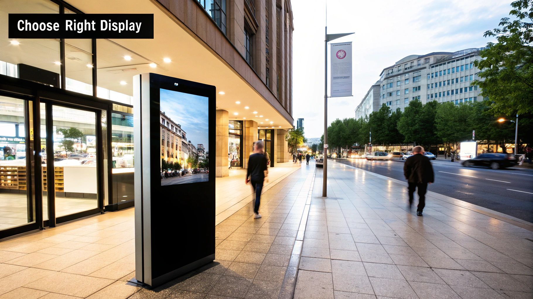 Digital Message Board: Transform How You Communicate 2 An outdoor digital message board displaying a welcome message