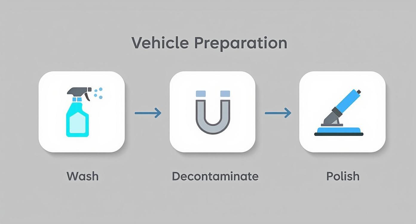 Infographic about diy ceramic coating kit