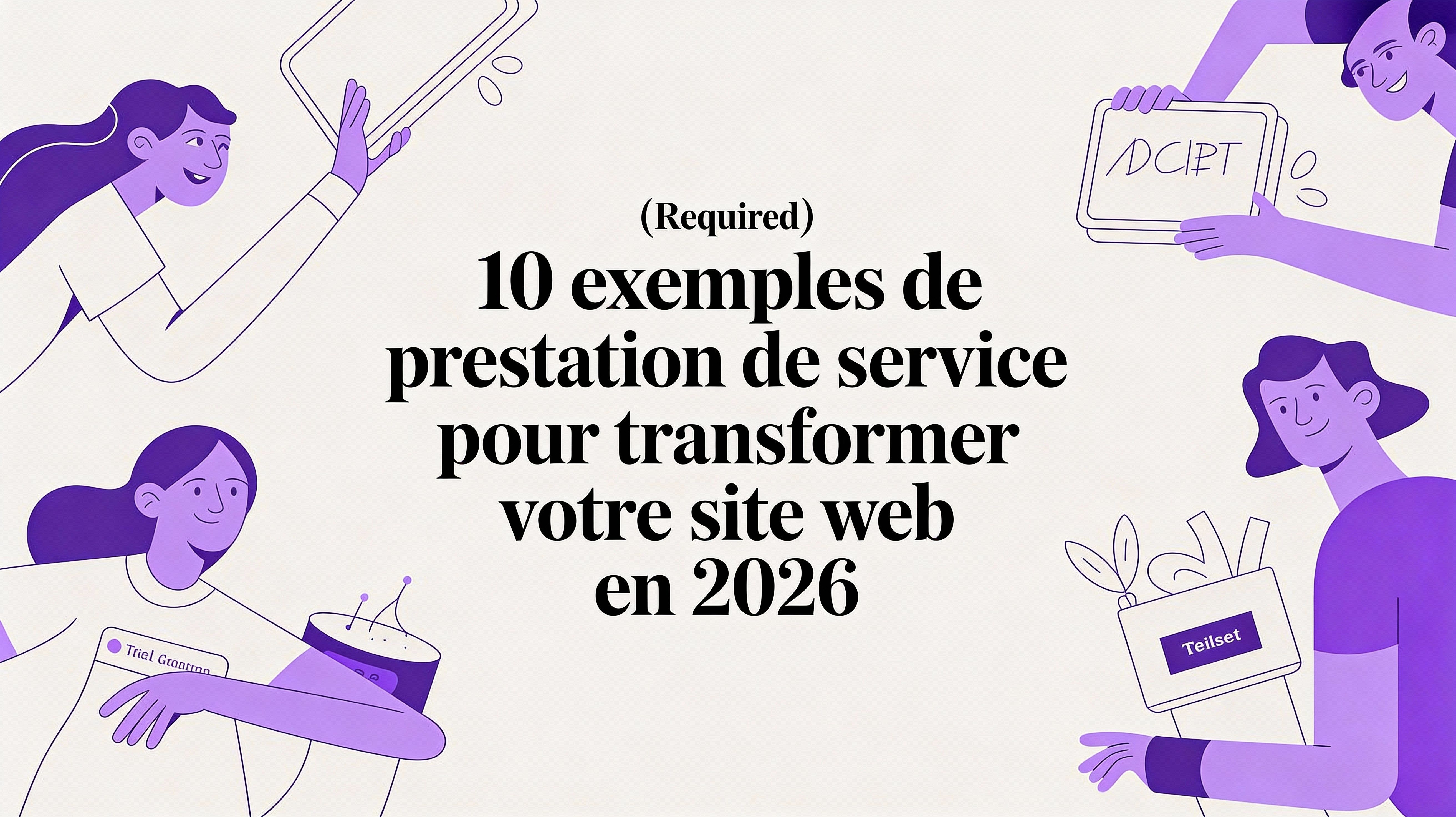 10 exemple de prestation de service pour transformer votre site web en 2026