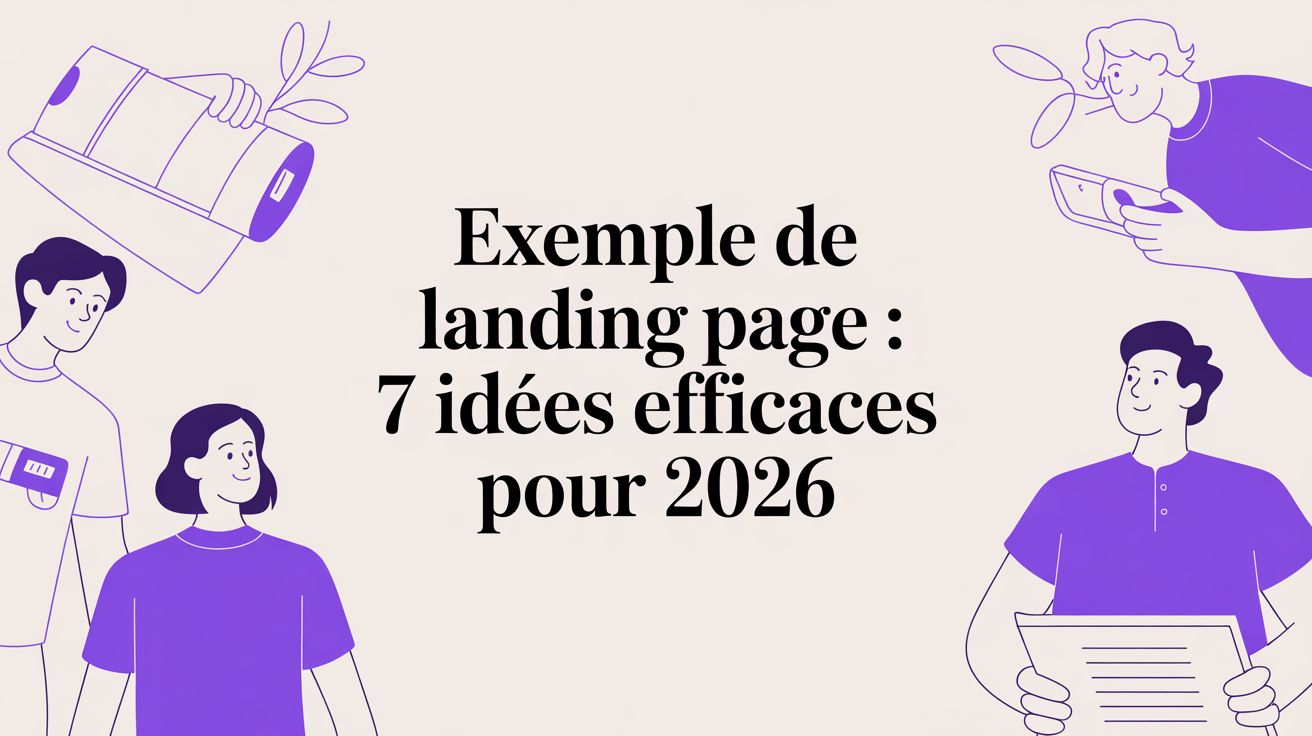 Exemple de landing page : 7 idées efficaces pour 2026