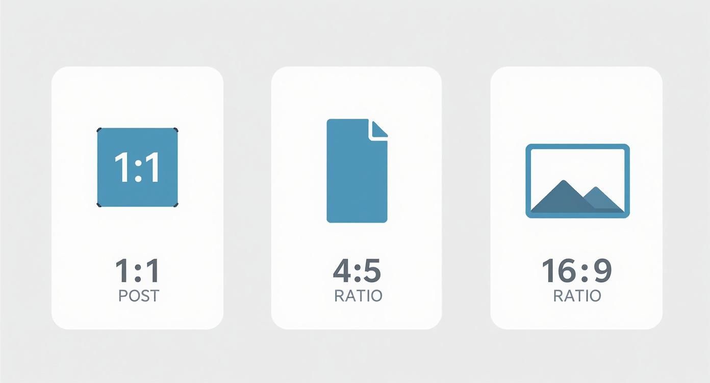 Infographic about image sizes for linkedin posts