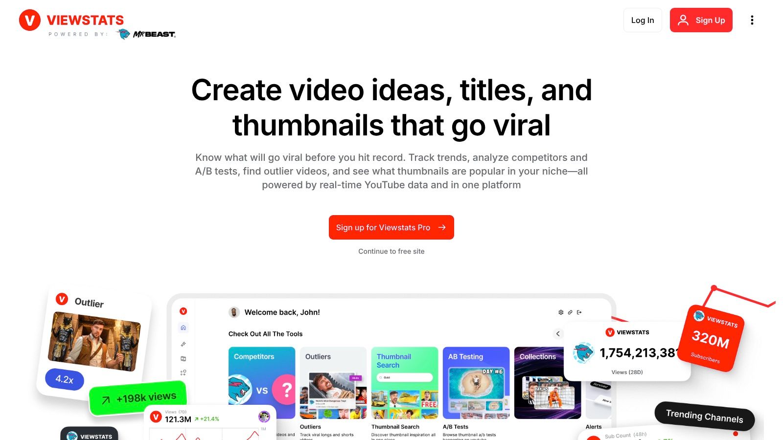 Viewstats (YouTube analytics and research suite)