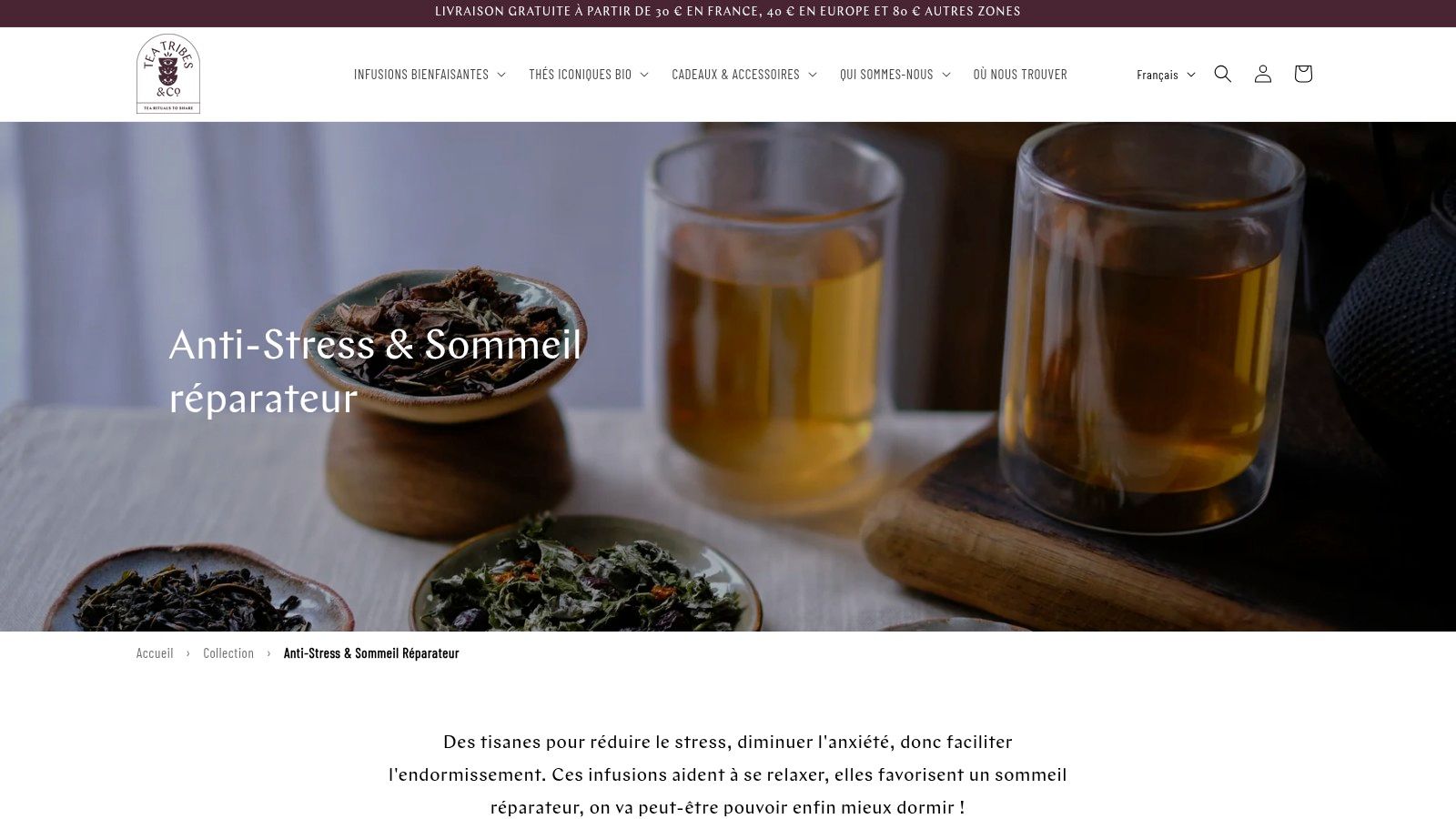 Anti-Stress & Sommeil réparateur – Tea Tribes