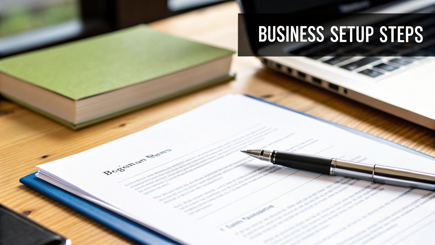 A person at a desk sorting through paperwork, representing the administrative tasks of running a business.