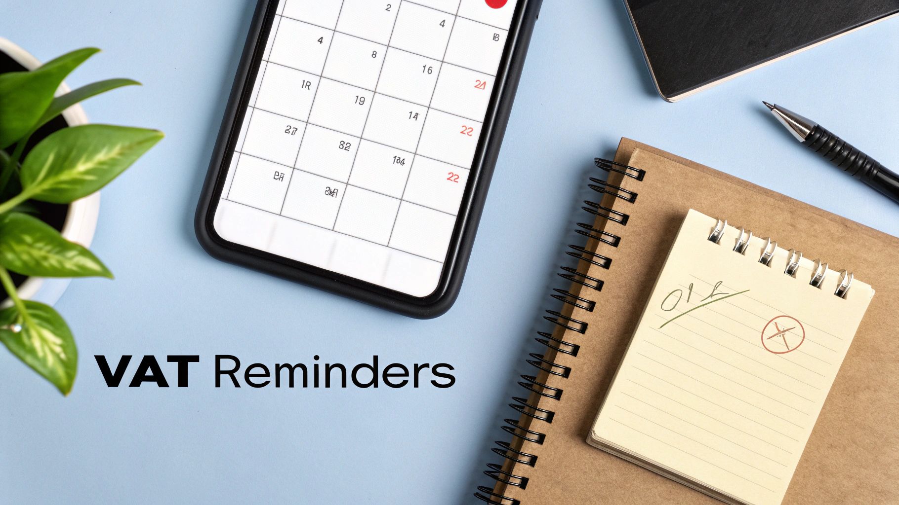 A person at a desk using a laptop and calendar to plan their finances.