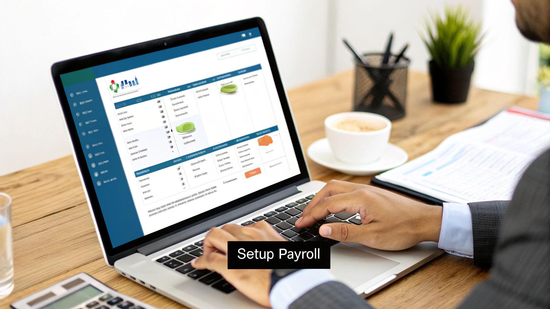 A stack of coins and a small plant growing on top, symbolising profit growth