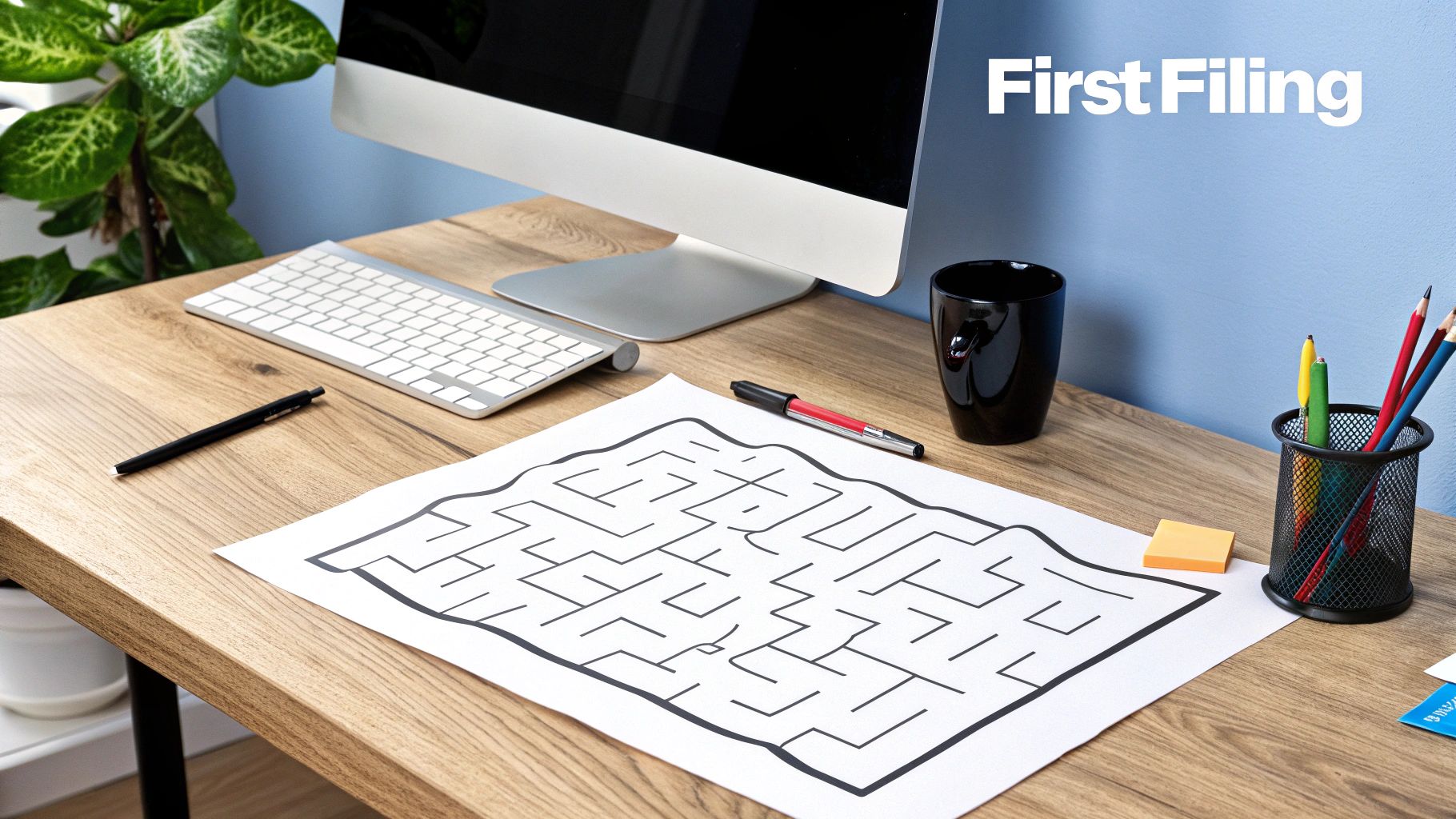 A business owner reviewing financial documents on a laptop with a calculator nearby.