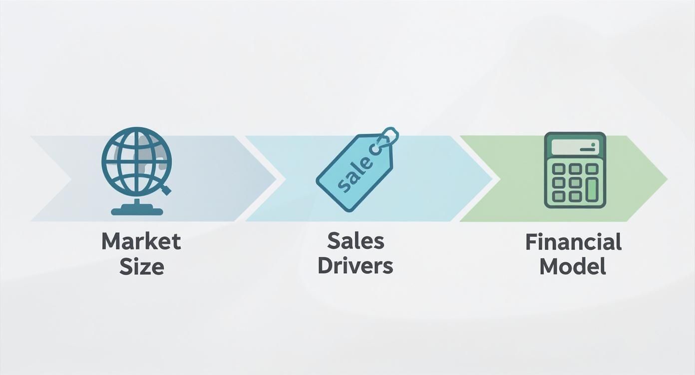 Infographic about how to do financial forecasting