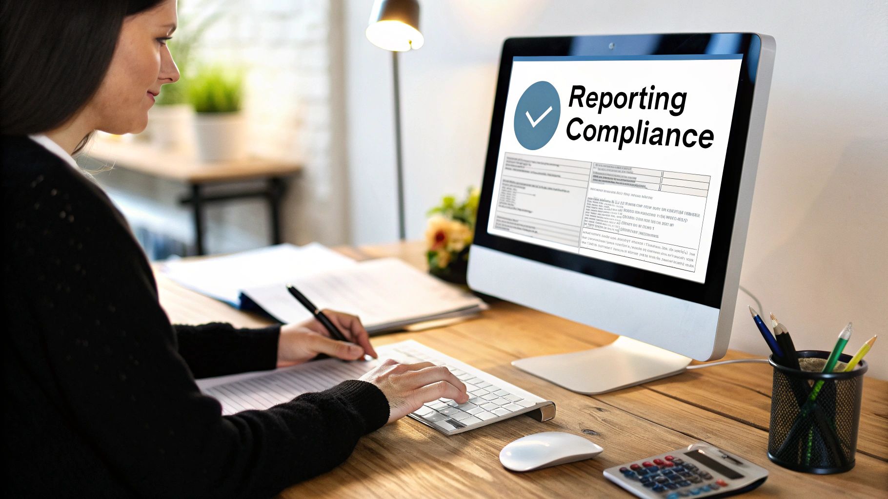 A person looking at a laptop with a question mark icon, representing frequently asked questions.