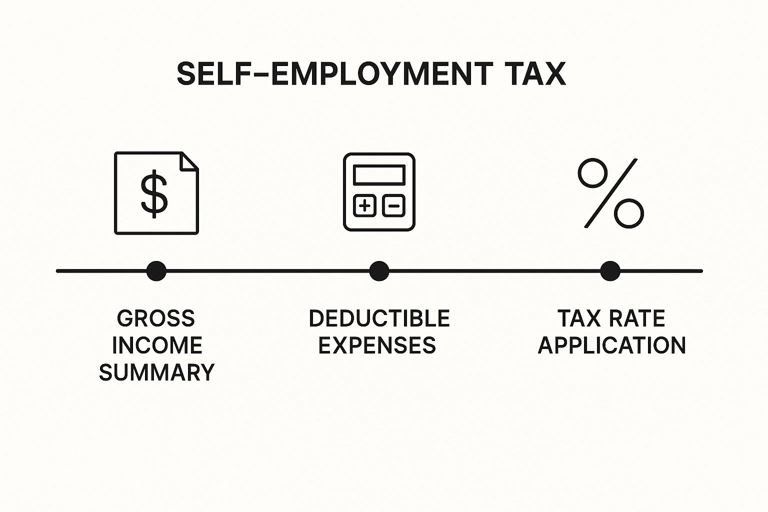Infographic about self employment tax deadline