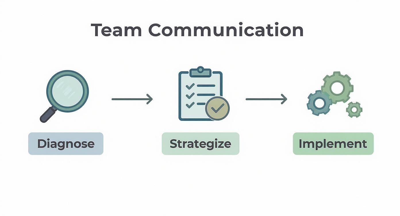 Infographic about how to improve team communication