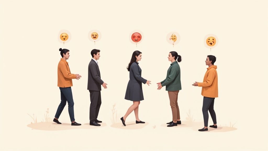 A variety of colorful custom emojis displayed on a digital screen, showing creative and fun designs.