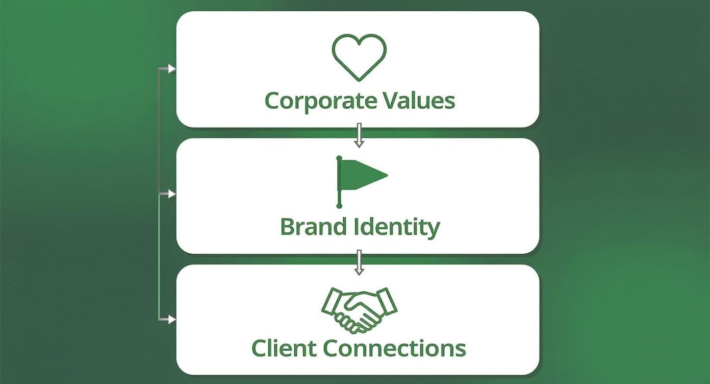 Infographic about environmentally friendly corporate gifts