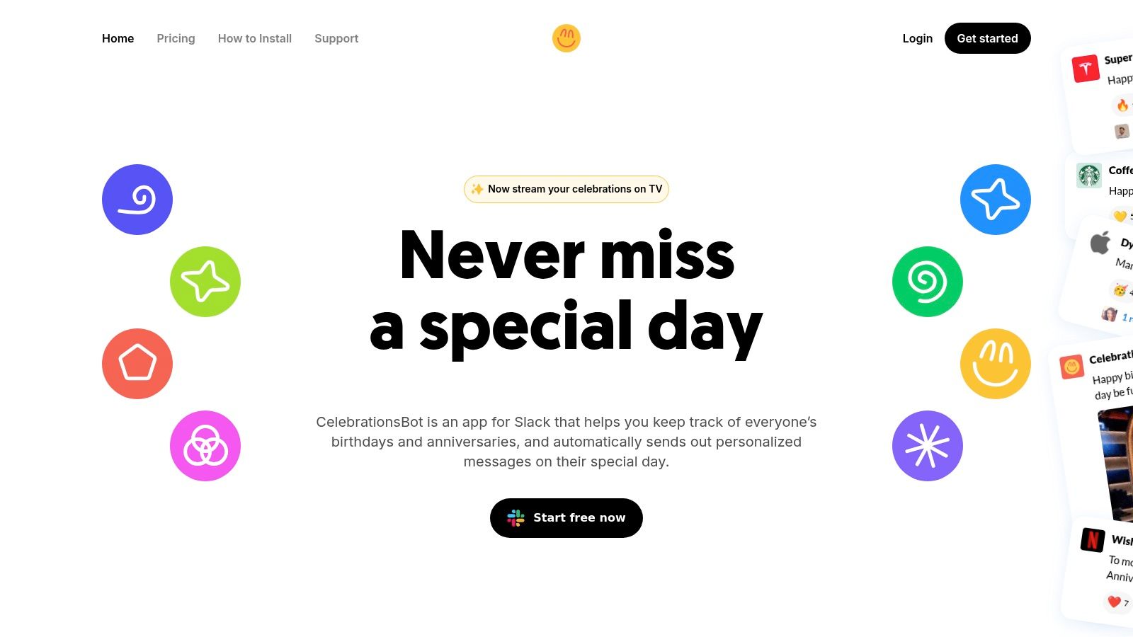 CelebrationsBot (official site)