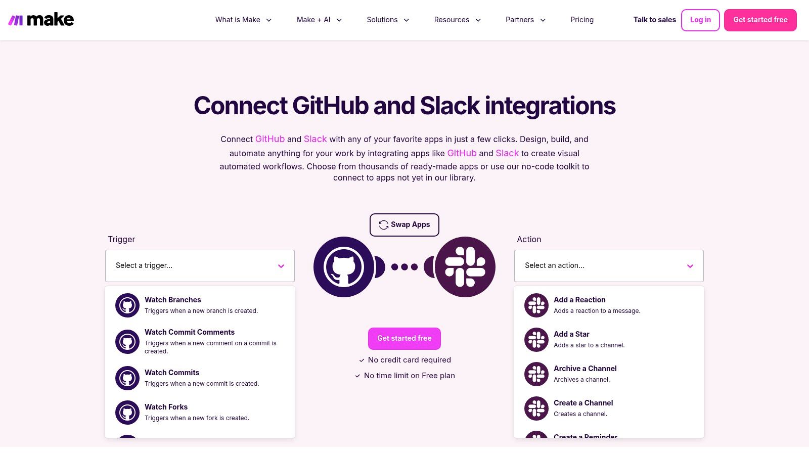 Make (formerly Integromat) β GitHub + Slack