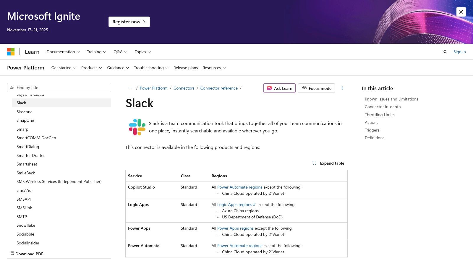 Microsoft Power Automate – Slack Connector