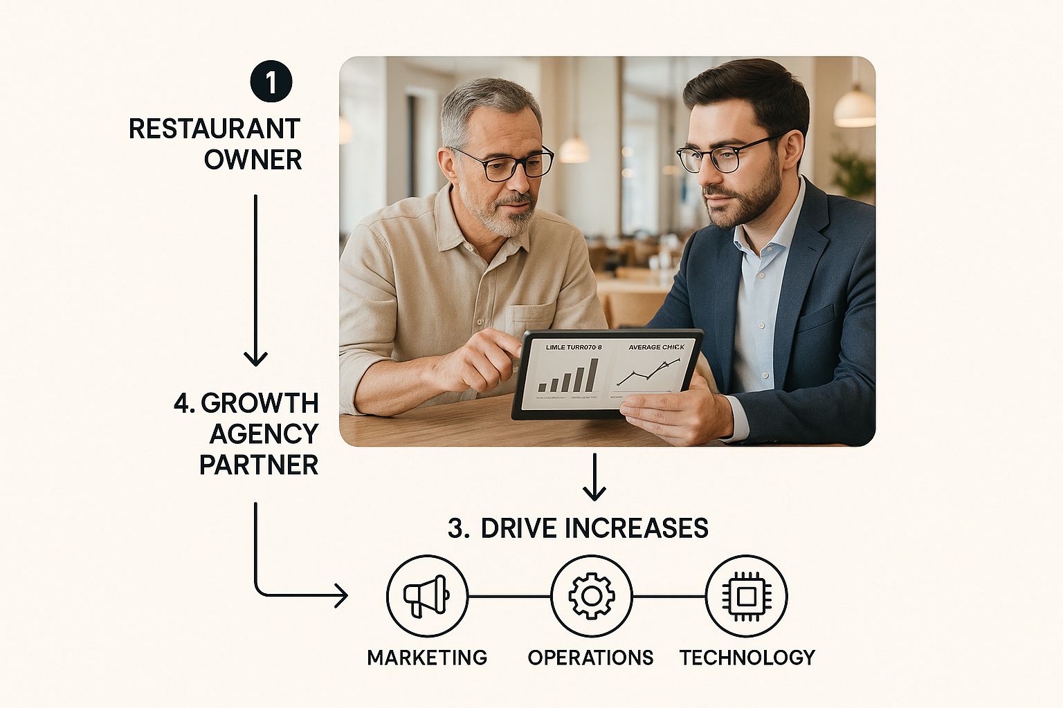 Infographic about local restaurant growth agency