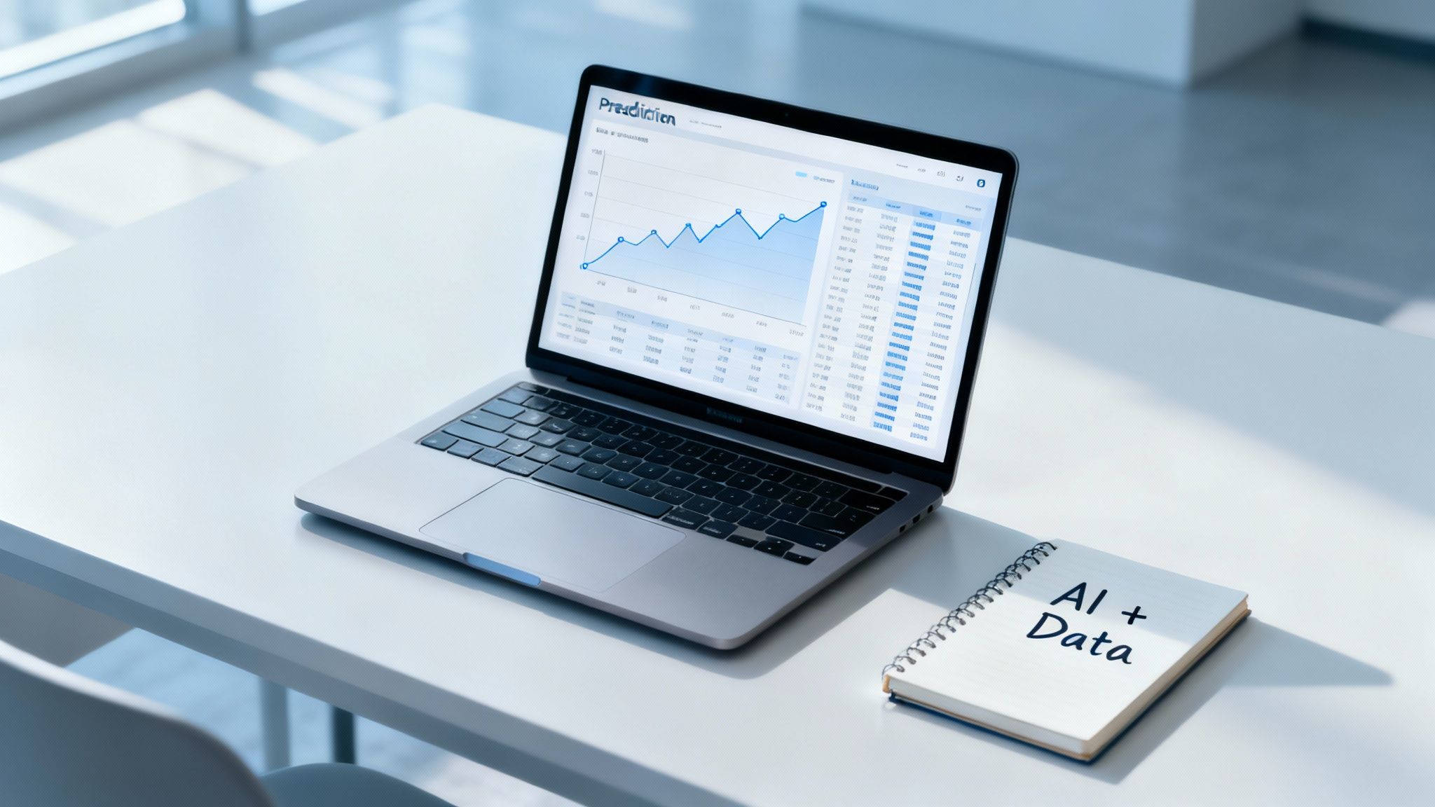 An abstract image showing interconnected data points and AI-driven insights, symbolizing modern marketing technology.