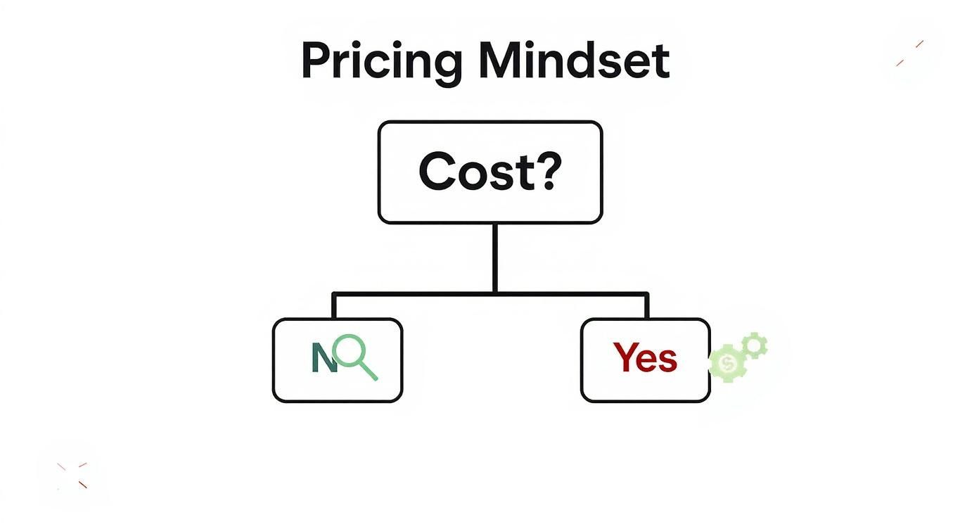 Infographic about pricing strategies for services