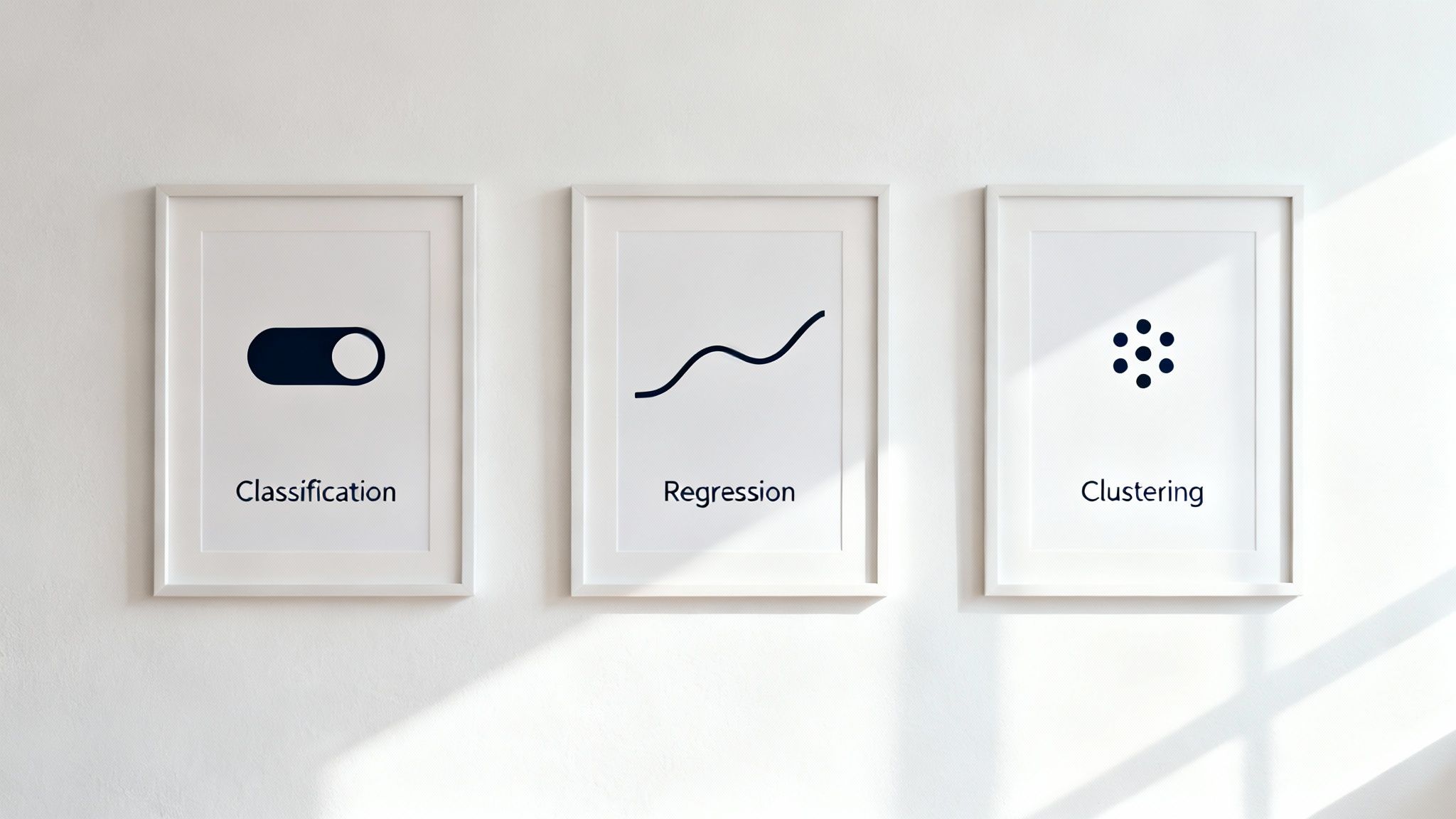 Person choosing between different predictive modeling approaches on a digital interface