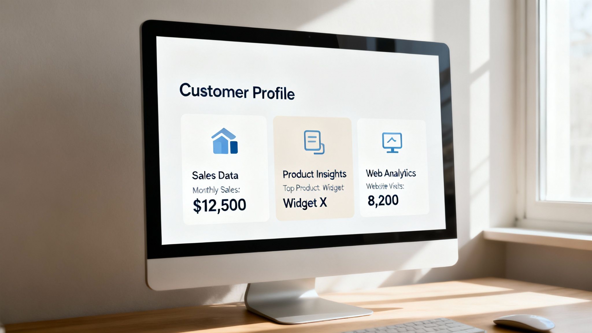 Several people collaborating around a central data hub, representing a unified customer data foundation