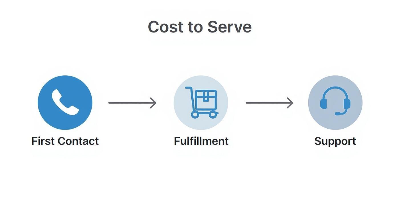 Infographic about cost to serve