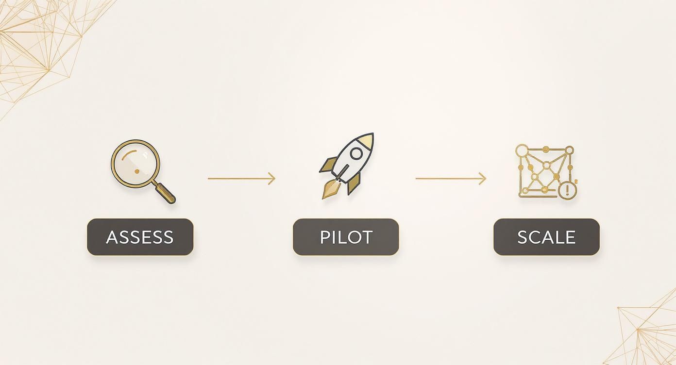 Infographic about agentic AI for luxury brands