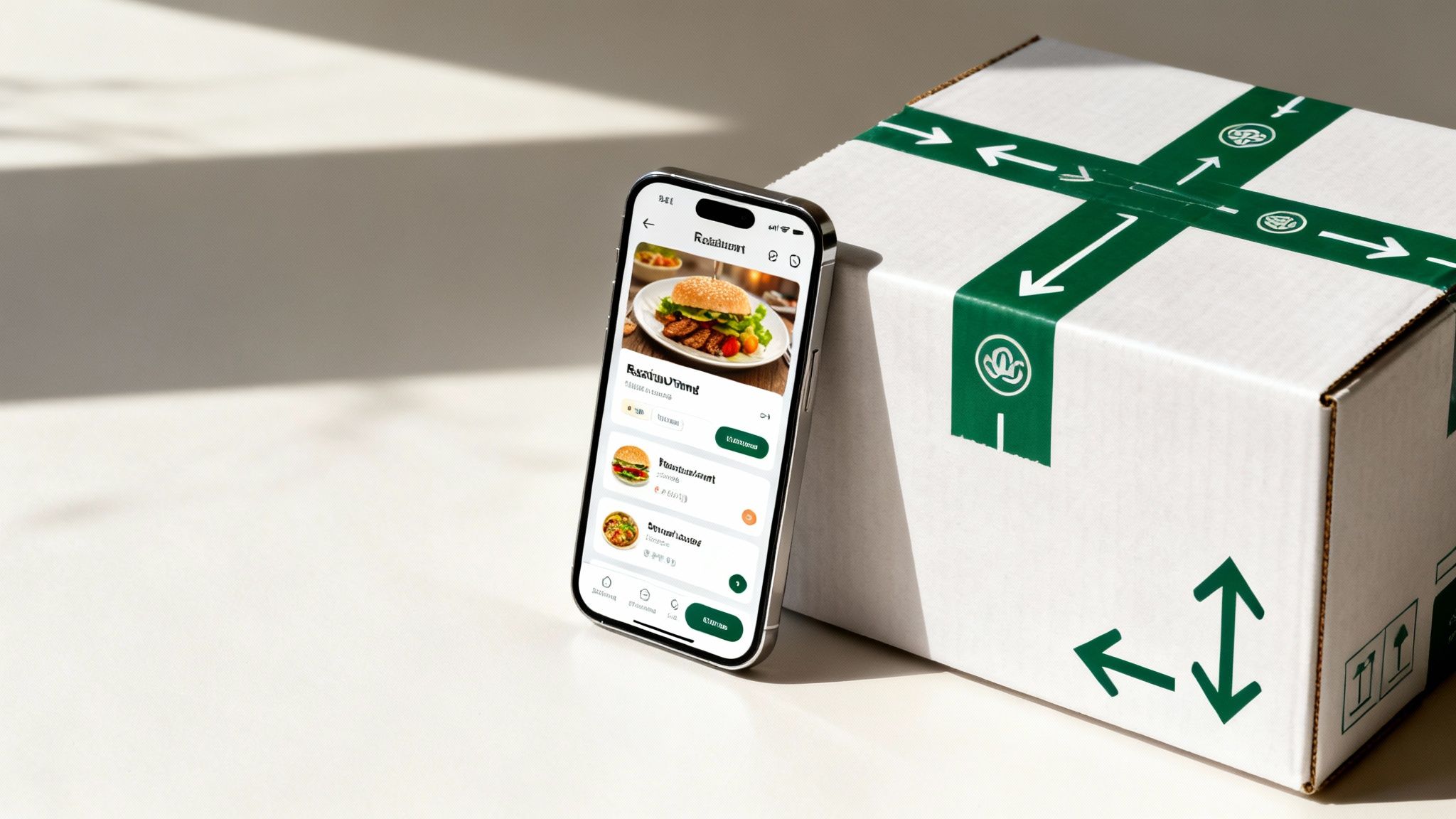 Infographic showing key data about Online Ordering and Delivery Optimization