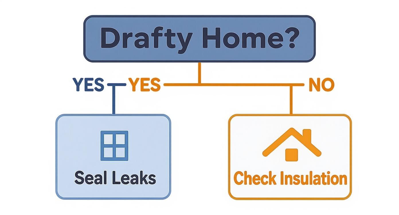 Infographic about how to reduce heating costs