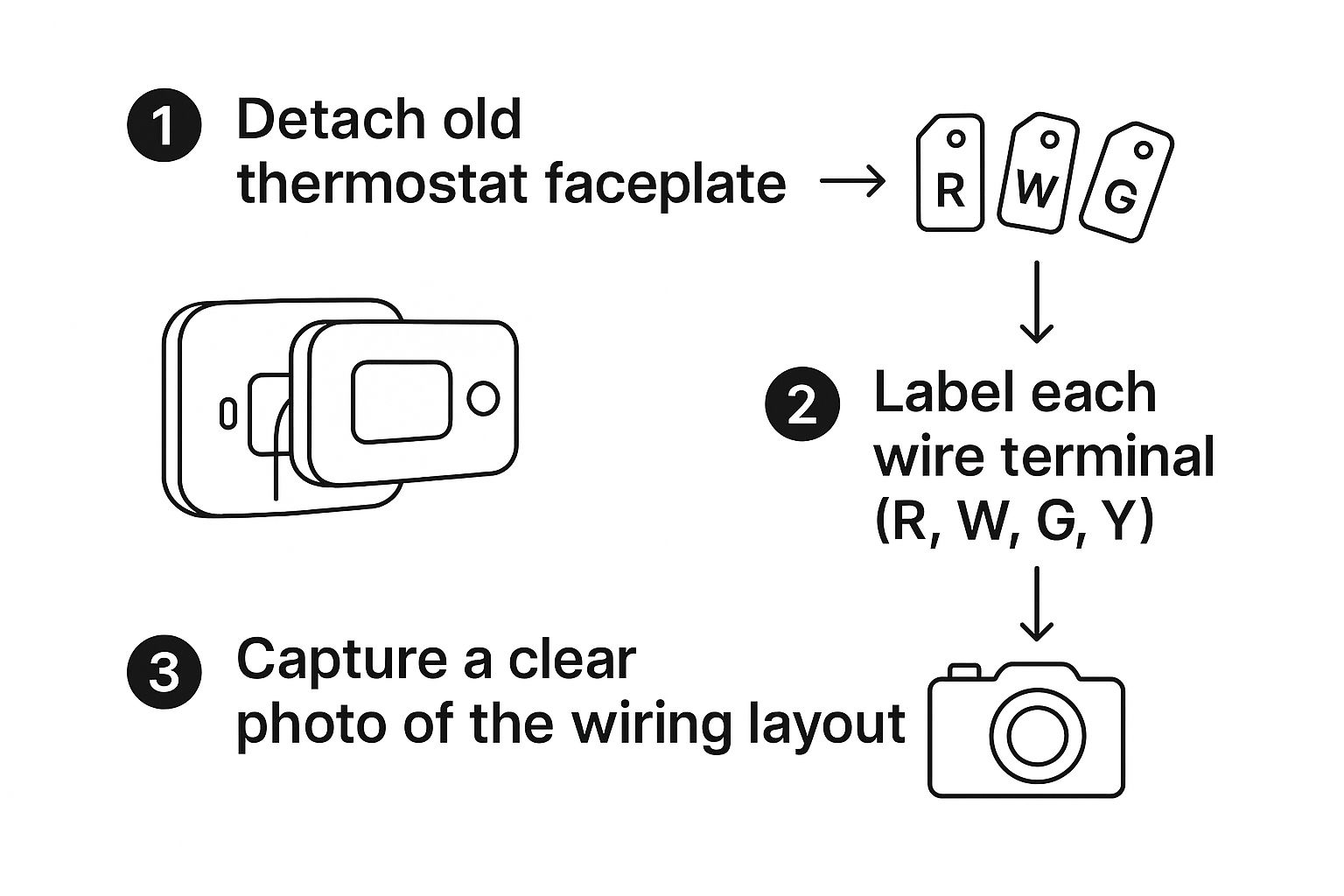 Infographic about smart thermostat installation guide