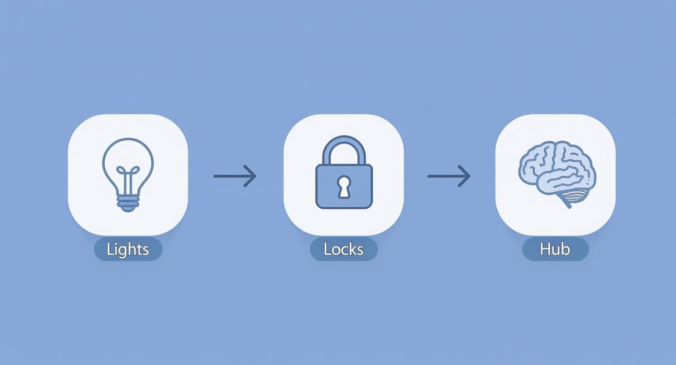 Infographic about home automation system installation