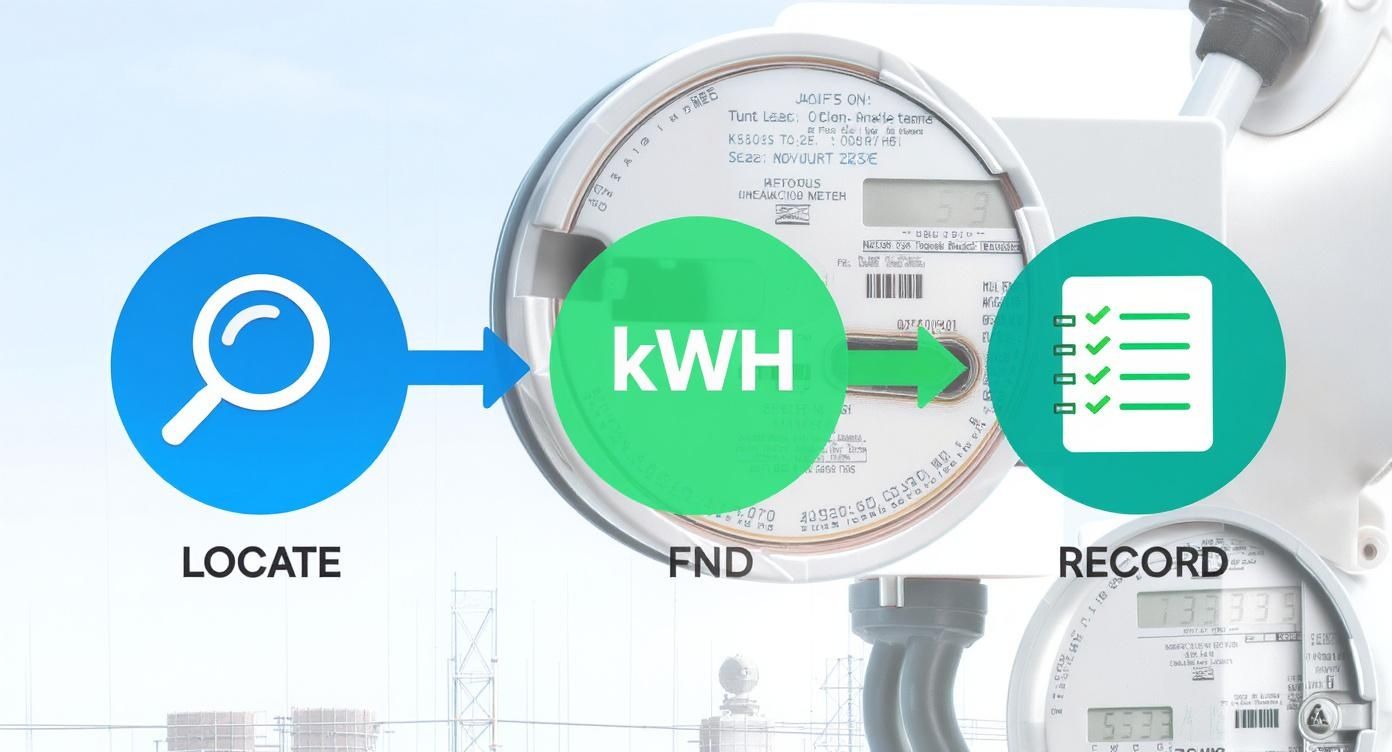 Infographic about how to read smart meter