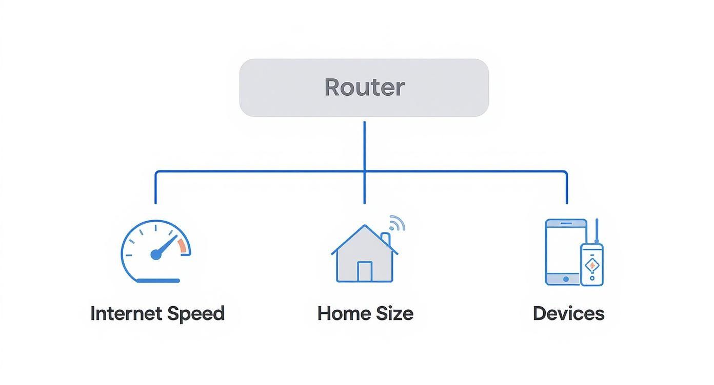 Infographic about how do i choose a router