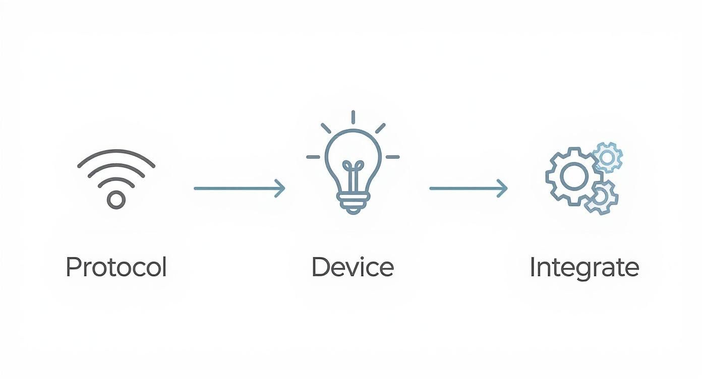 Infographic about diy home automation system