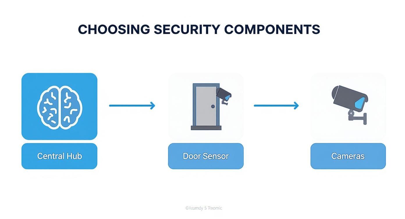 Infographic about diy home security system