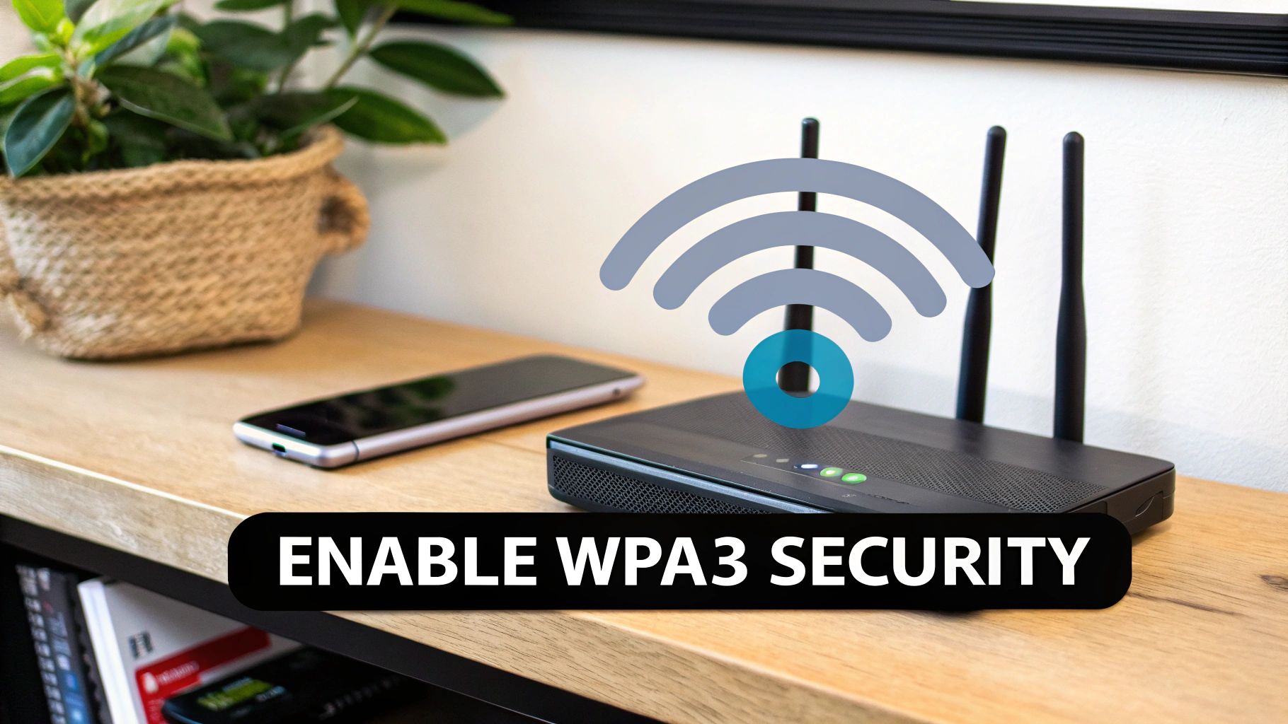 Enable Strong Wi-Fi Encryption (WPA3/WPA2)