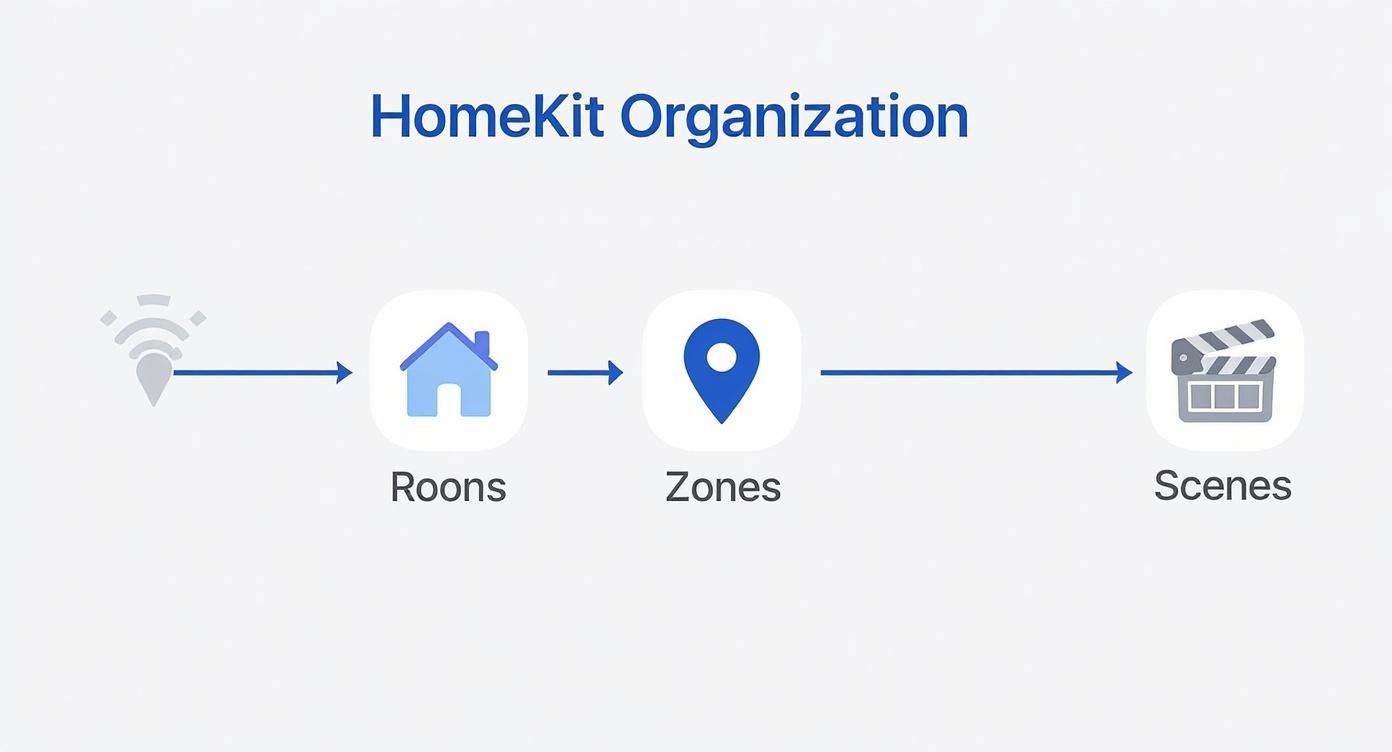 Infographic about set up homekit