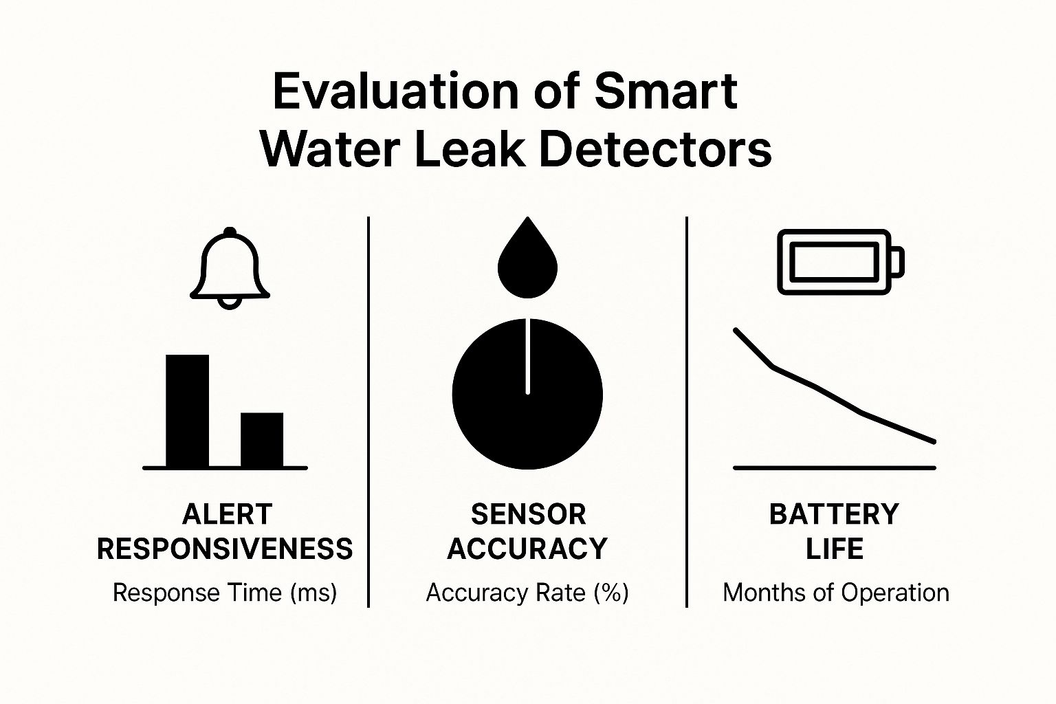 Infographic about best smart water leak detectors